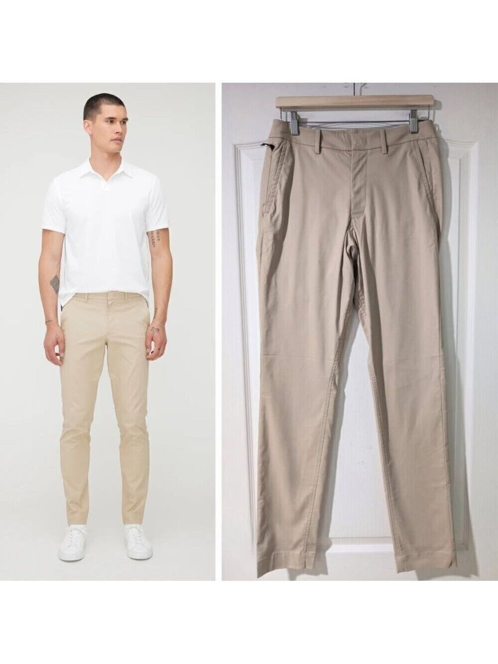 NWT Kit And Ace | Navigator Commute Pants Slim Fit In Sand (30x33)
